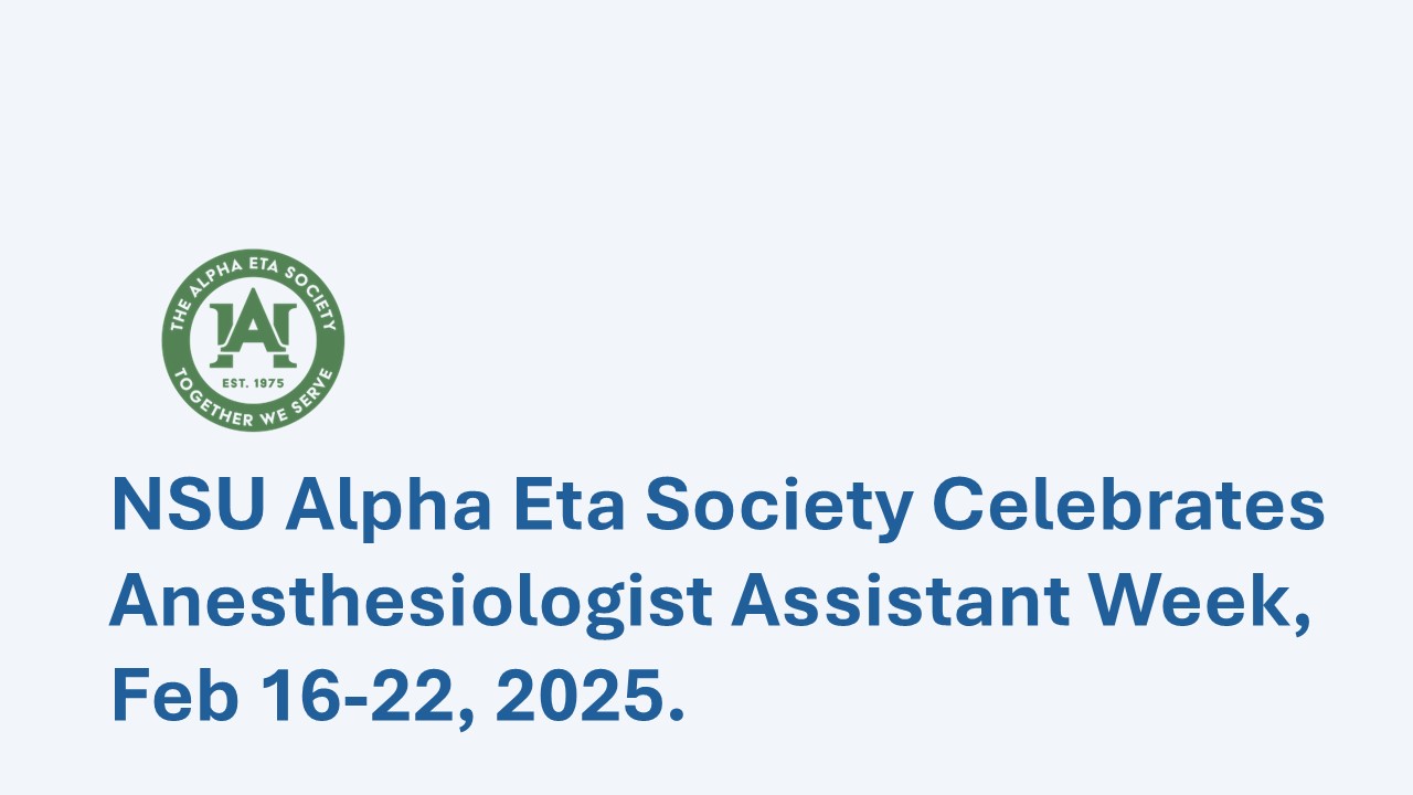 alpha eta celebrates anesthesiologist assistant week 2025