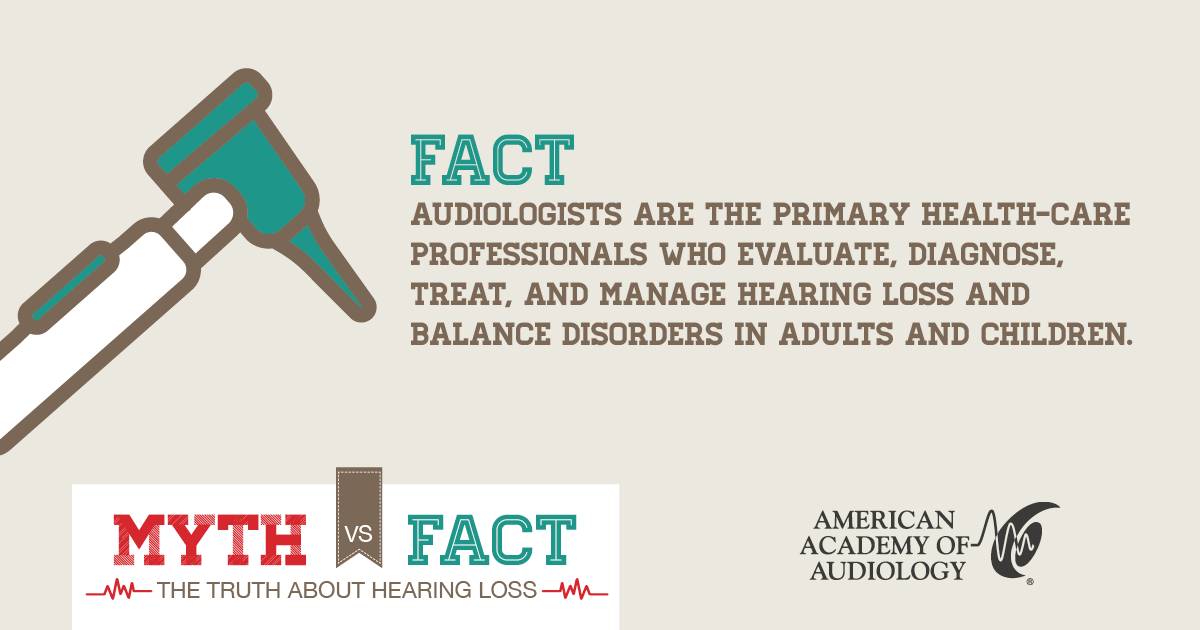 audiology myth graphic